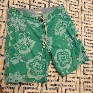 Green J.Crew Board Shorts Size 33